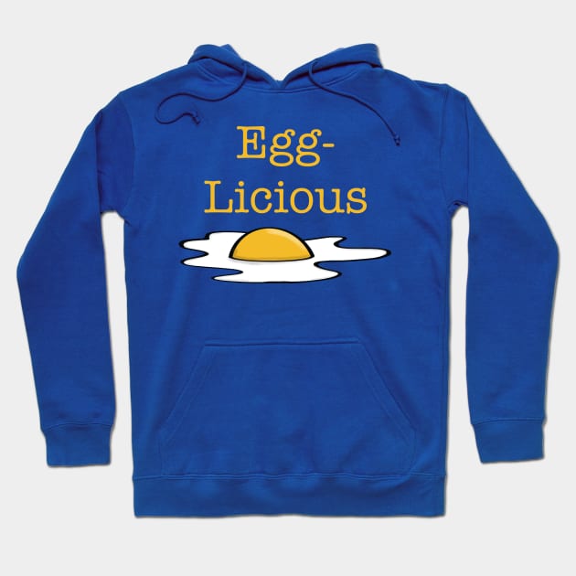 Egglicious Sunny Side Up Egg Hoodie by vystudio